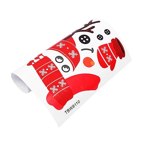 IMIKEYA 1 Satz Weihnachts-kühlschrankmagnete Schneemann-kühlschrankmagnet Schneemann-magnetaufkleber Weihnachtsschneemannaufkleber Weihnachtsschneemann-aufkleber Schneemann-wandtattoo Pvc