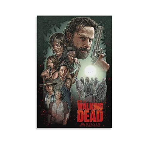 Creative Movie The Walking Dead Poster Poster Dekorative Malerei Leinwand Wandkunst Wohnzimmer Poster Schlafzimmer Malerei 16x24inch(40x60cm)