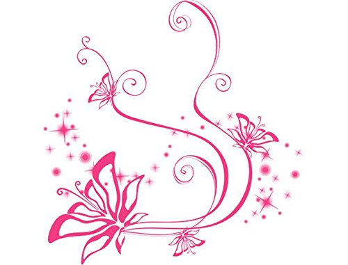 INDIGOS UG - Wandtattoo Wandsticker Wandaufkleber Aufkleber - Wandaufkleber bunt farbig MD419 schöne Orchideen 20 x 15 cm