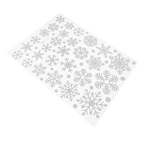 KITANDOVE 1 Blatt Schneeflocken-Aufkleber Schneeflocken-Wandtattoo Weihnachtsfensteraufkleber winterdeko christmas-decorations Aufkleber für Weihnachten Weihnachtsaufkleber Dekoration PVC