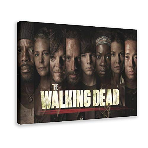 LINYUYI Teleplay Poster The Walking Dead Season 10 20 Leinwandposter Wandkunst Dekor Druck Bild Gemälde für Wohnzimmer Schlafzimmer Dekoration 60 x 90 cm Rahmen style1