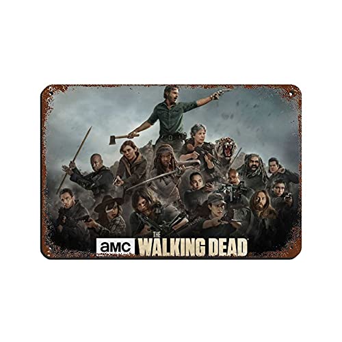 Qiuni Poster  TV Show The Walking Dead  (5) Blechschild, Vintage-Metall, Pub, Club, Café, Bar, Zuhause, Wandkunst, Dekoration, Poster, Retro, 20 x 30 cm