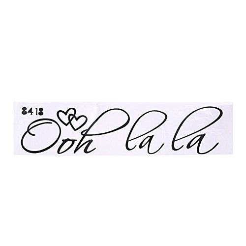 Duendhd OOH LA LA Paris Liebeszitat Vinyl Wandtattoo Kunst Sticker G250