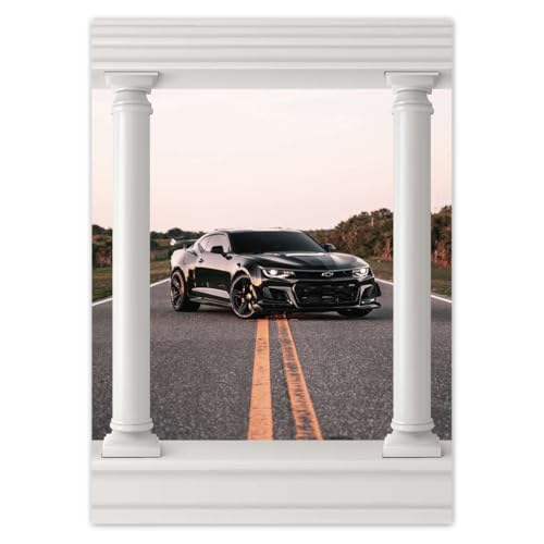 Wandtattoo Dekor Foto Aufkleber 50x70cm Schwarz Super Car No.H6956M_WINS1H