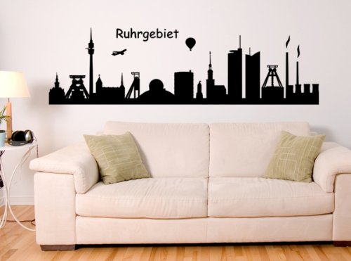 wandspruch.de Wandtattoo Skyline Ruhrgebiet