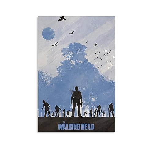 ELedvb The Walking Dead Comic-Poster, Leinwand-Poster, dekoratives Gemälde, Leinwand-Wandposter und Kunstdruck, modernes Familienschlafzimmer-Dekor-Poster, 20 x 30 cm