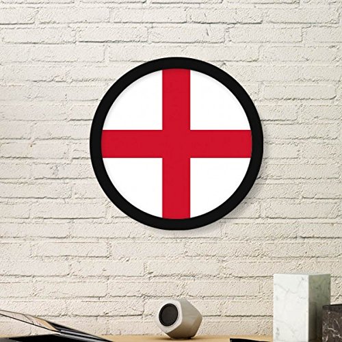 DIYthinker England Nationalflagge Europa Land Symbol Mark Muster rund Einfache Bilderrahmen Kunstdrucke von Paintings Startseite Wandtattoo Medium Schwarz